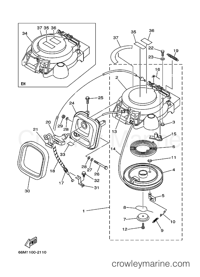 Yamaha Motors F15AMHS (66M2) [070] - STARTER