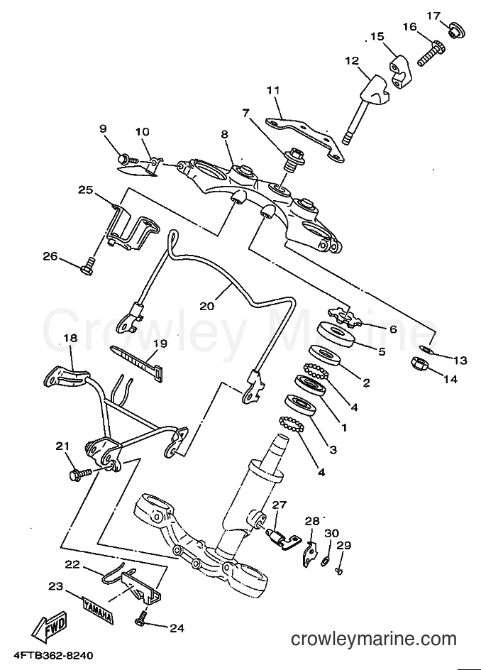 Yamaha Motors XV500 (4FTB) [010] - STEERING