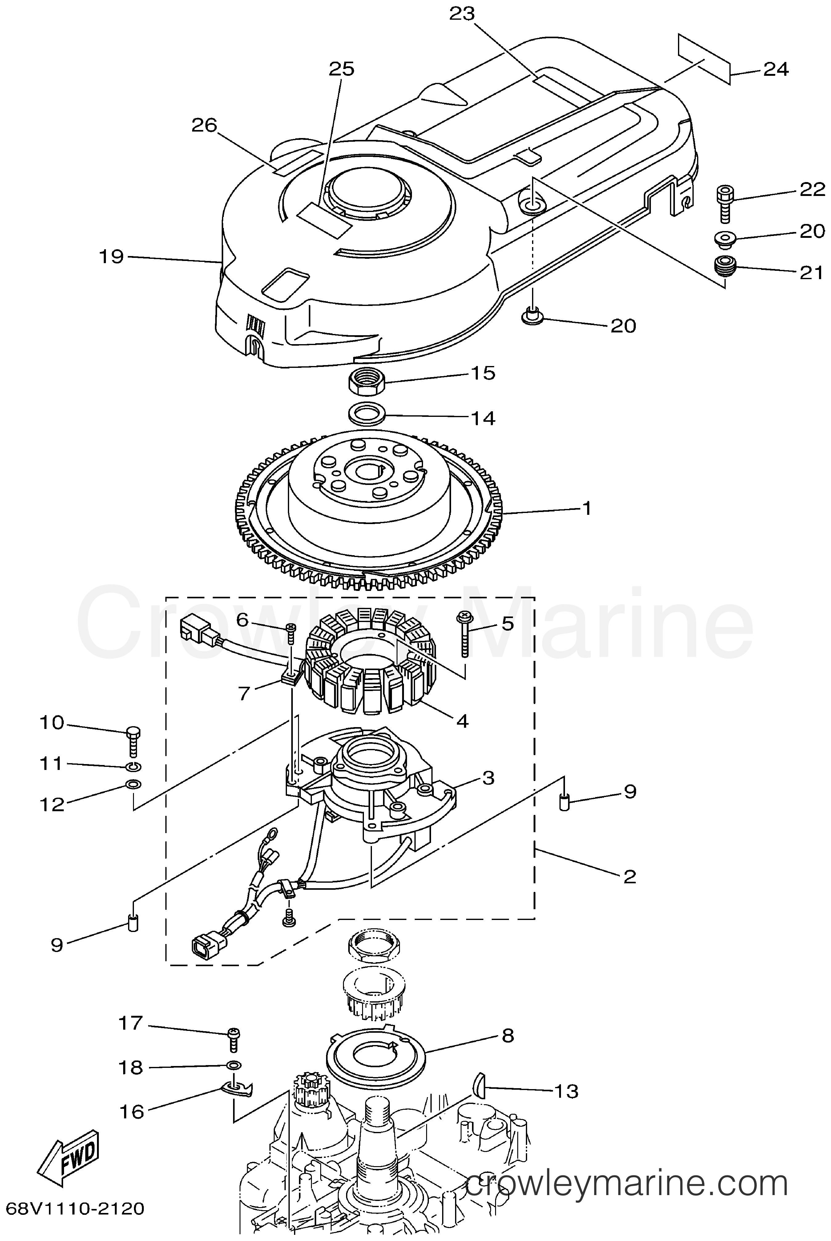 Yamaha Motors F115TJRA - GENERATOR