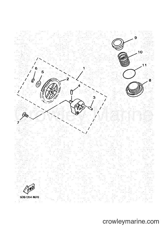 2000 Scooter YP125E - YP125E (5DSD) [010] - OIL PUMP