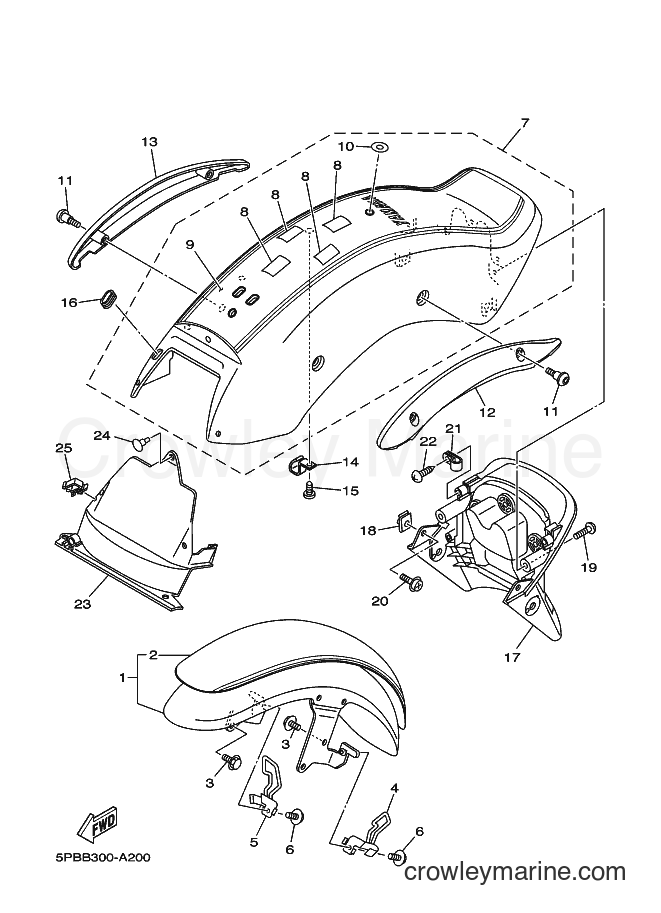 Yamaha Motors XVS1100 (5PBB) [020] - FENDER