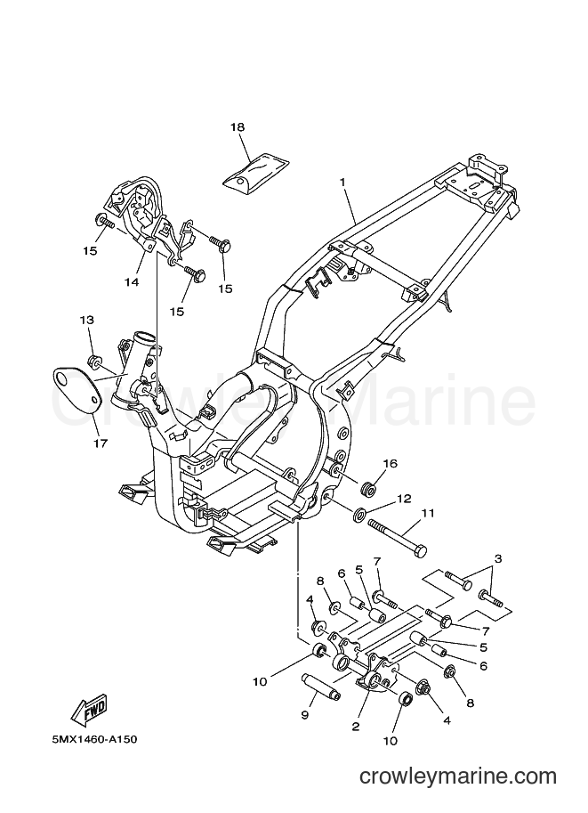 Yamaha Motors AT115 (5MX3) [010] - FRAME