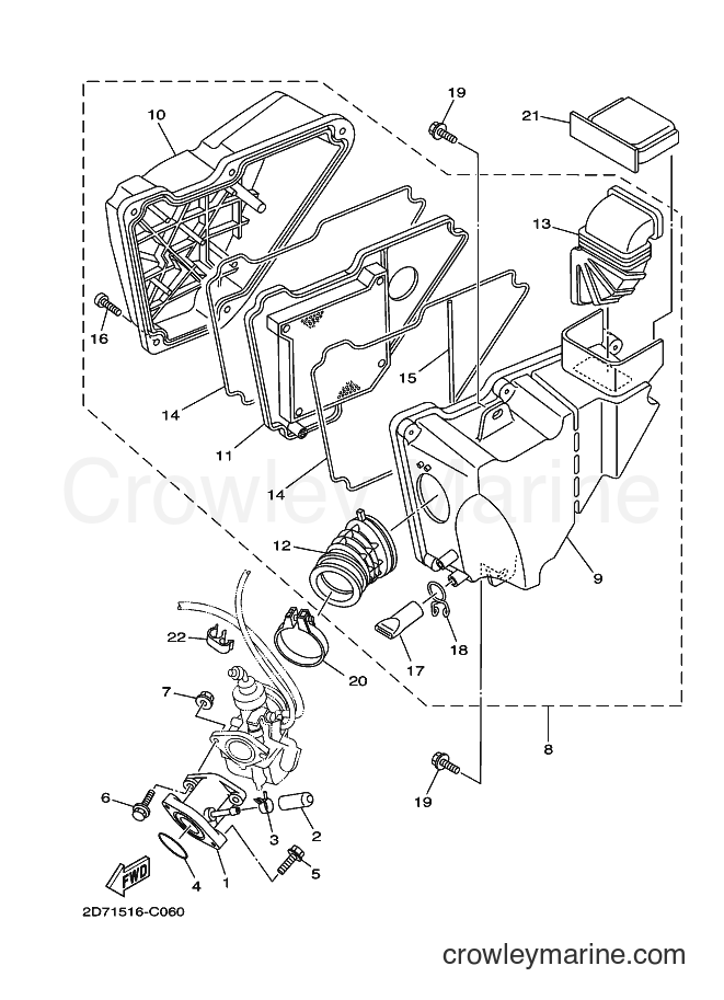 2004 Street Bike YBR125 - YBR125 (2D71) [010] - INTAKE