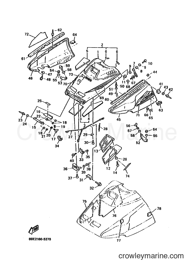 Yamaha Motors CS340E (8BE2) [020] - SHROUD