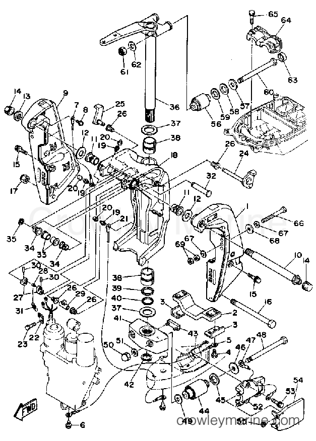Yamaha Motors 250ETXDA - BRACKET 1