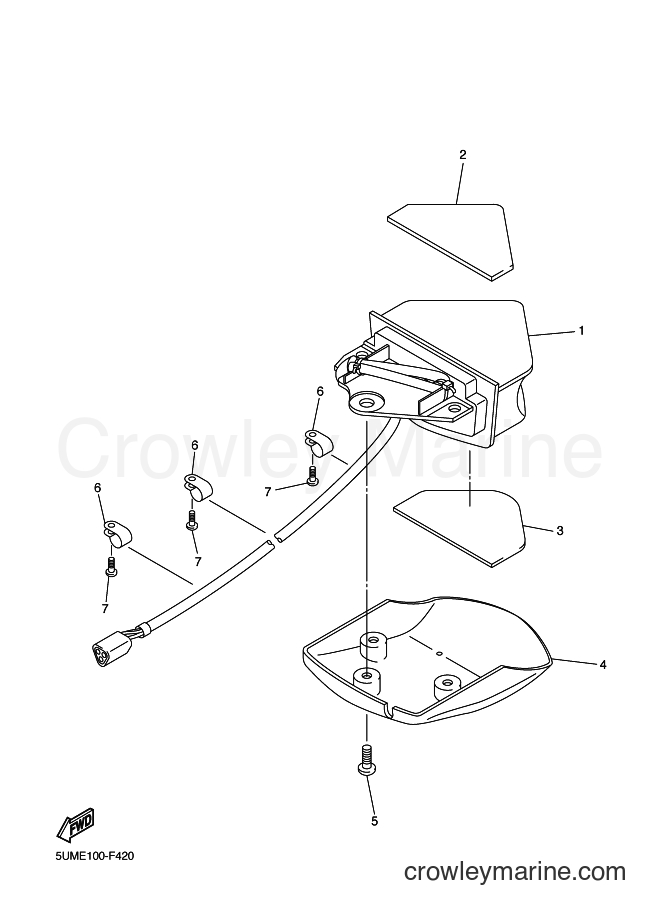 2007 Dirt Bike WR450F - WR450F (5TJF) [010] - TAILLIGHT
