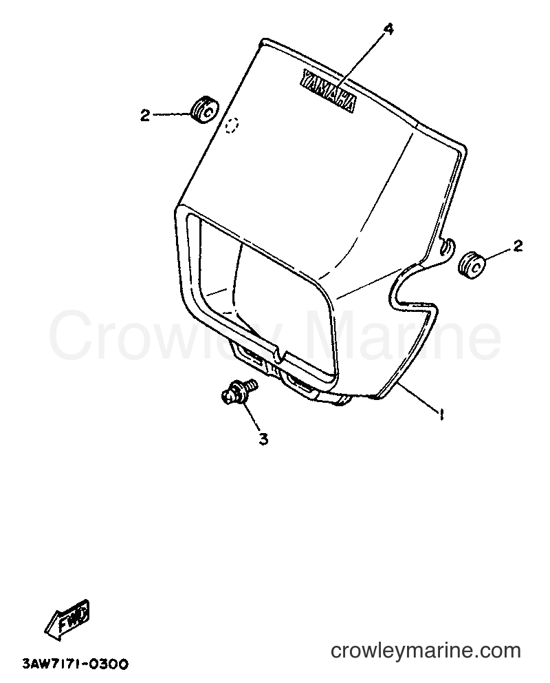 1994 Dirt Bike TW200E - TW200E (3LY2) [999] - COWLING 1