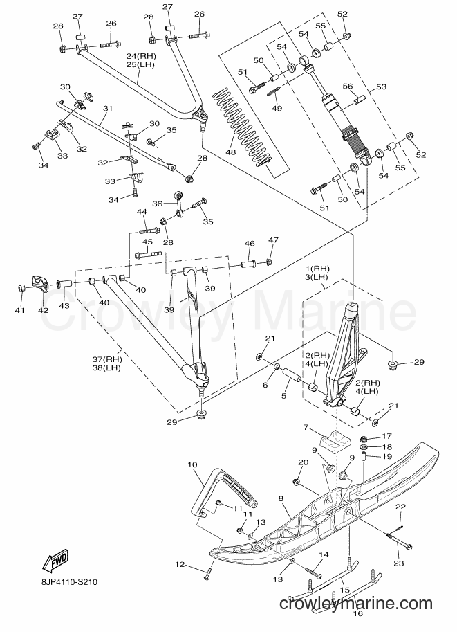 Yamaha Motors SRV10RD (8JP4) [010] - SKI