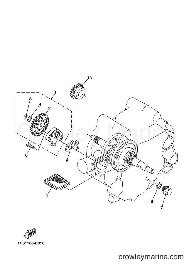 2014 Dirt Bike TT-R50E - TT-R50E (2CJ6) [010] - OIL PUMP