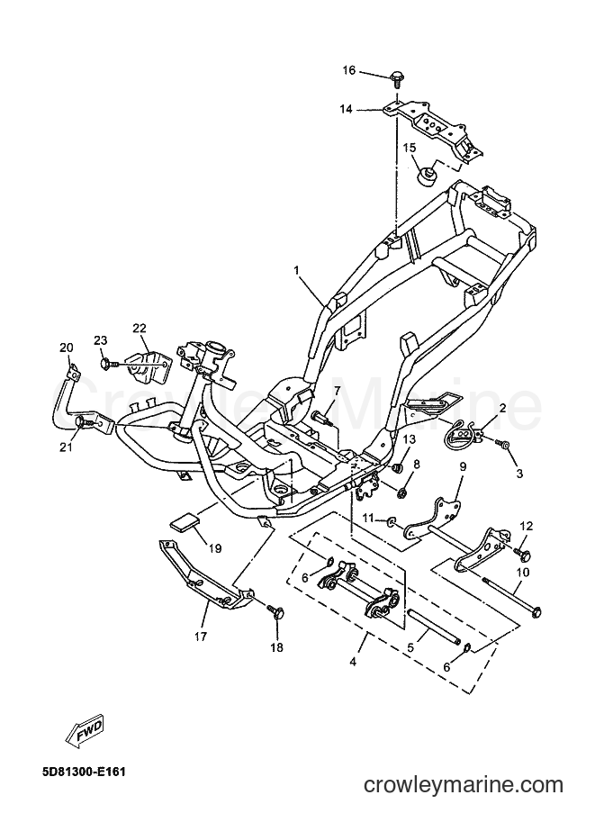 Yamaha Motors YP125E (5D85) [010] - FRAME