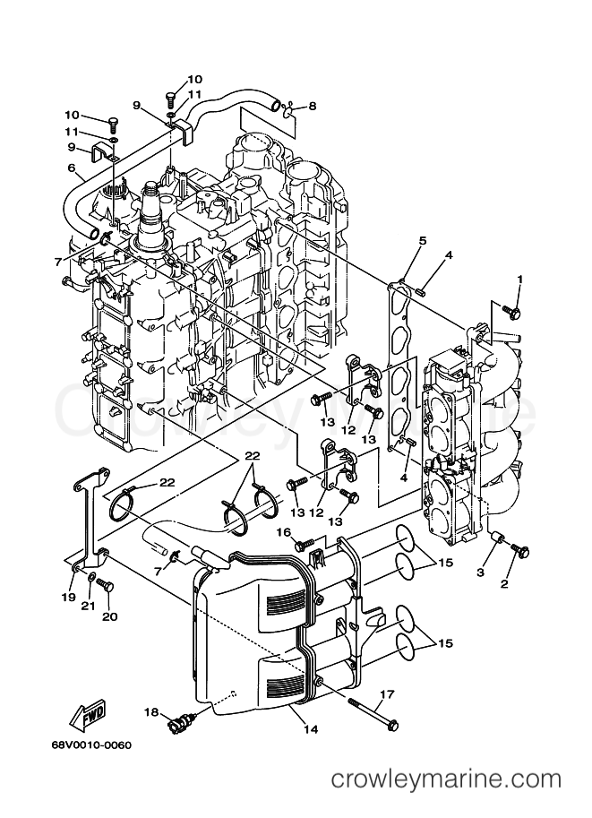 Yamaha Motors FL115A (68W) [020] - INTAKE