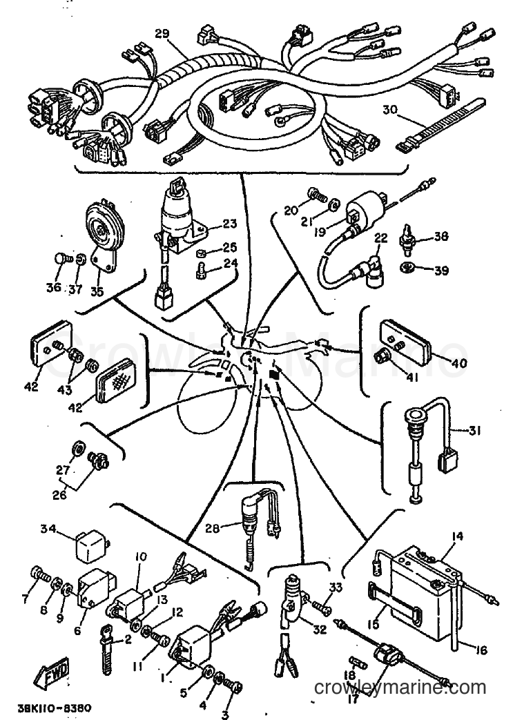 1991 Dirt Bike DT50LC - DT50LC (3BK7) [010] - ELECTRICAL 1