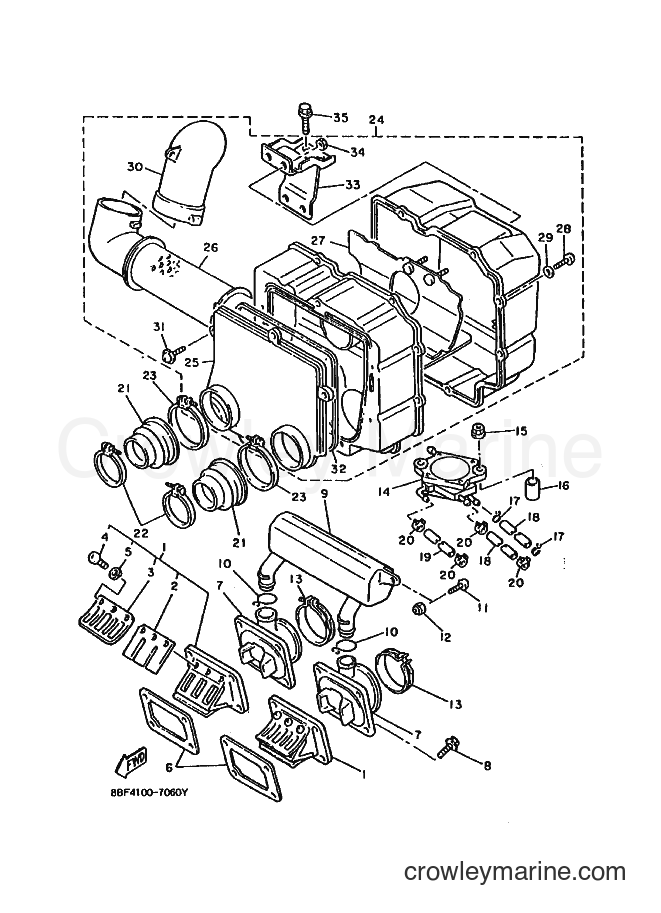 Yamaha Motors PZ480 (8BF4) [020] - INTAKE