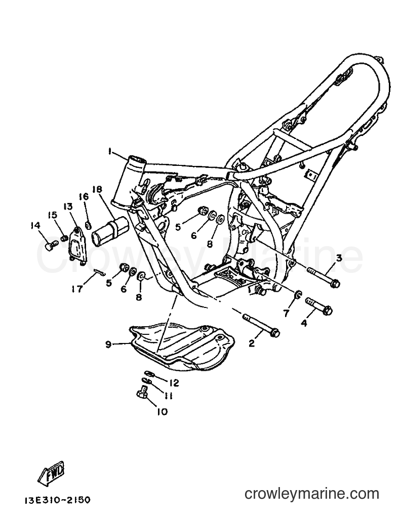 1989 Dirt Bike TY125 - TY125 (3SU1) [999] - FRAME