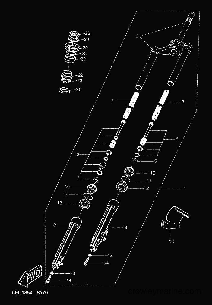 Yamaha Motors YH50 (5JB4) [020] - FRONT FORK