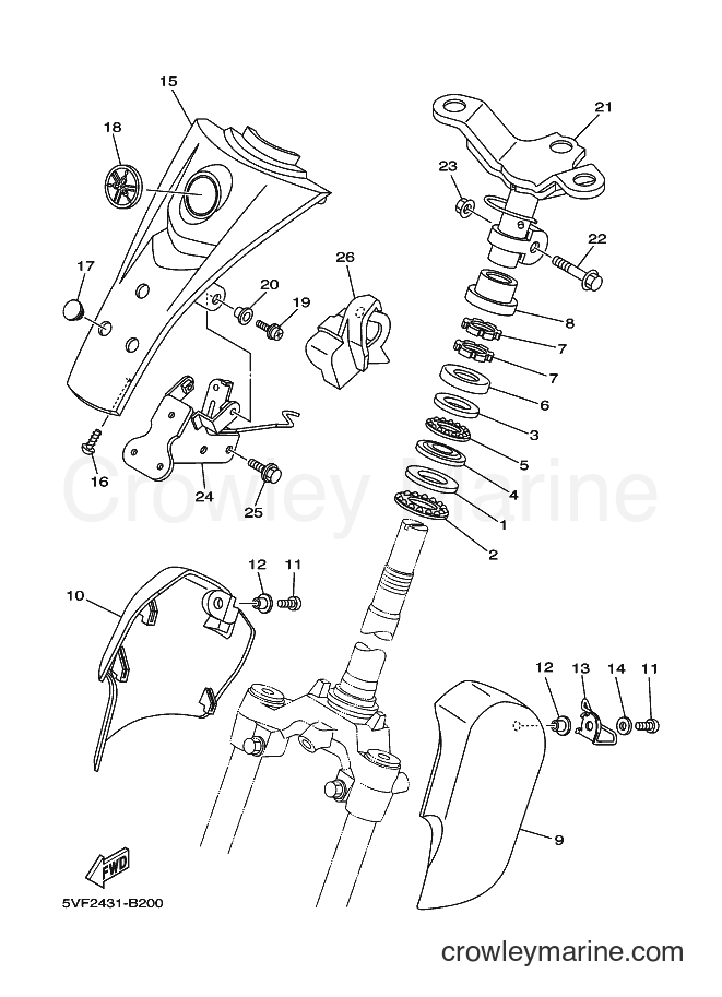 Yamaha Motors L-110C (5VF2) [010] - STEERING