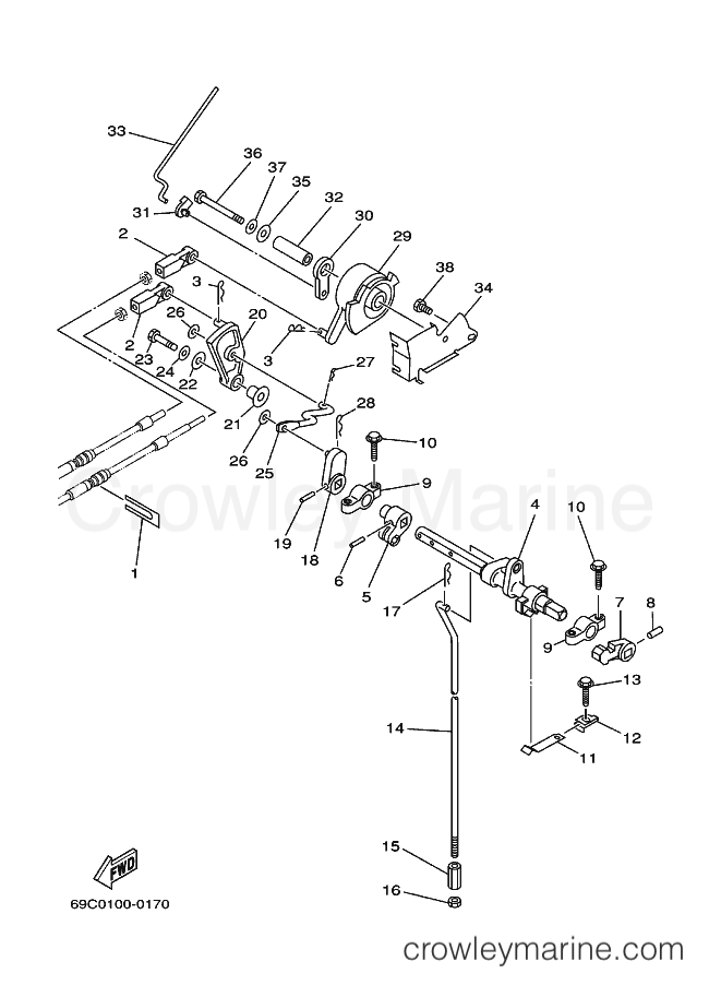 Yamaha Motors FT9.9D (69C) [010] - CONTROL