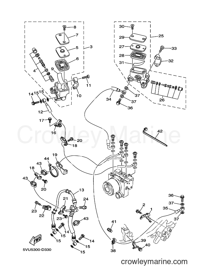 Yamaha Motors XP500A (5VU5) [010] - FRONT MASTER CYLINDER
