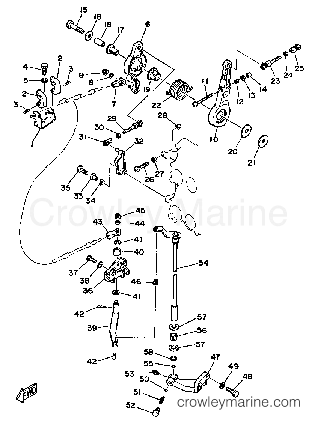 Yamaha Motors 130ETLF - CONTROL ENGINE