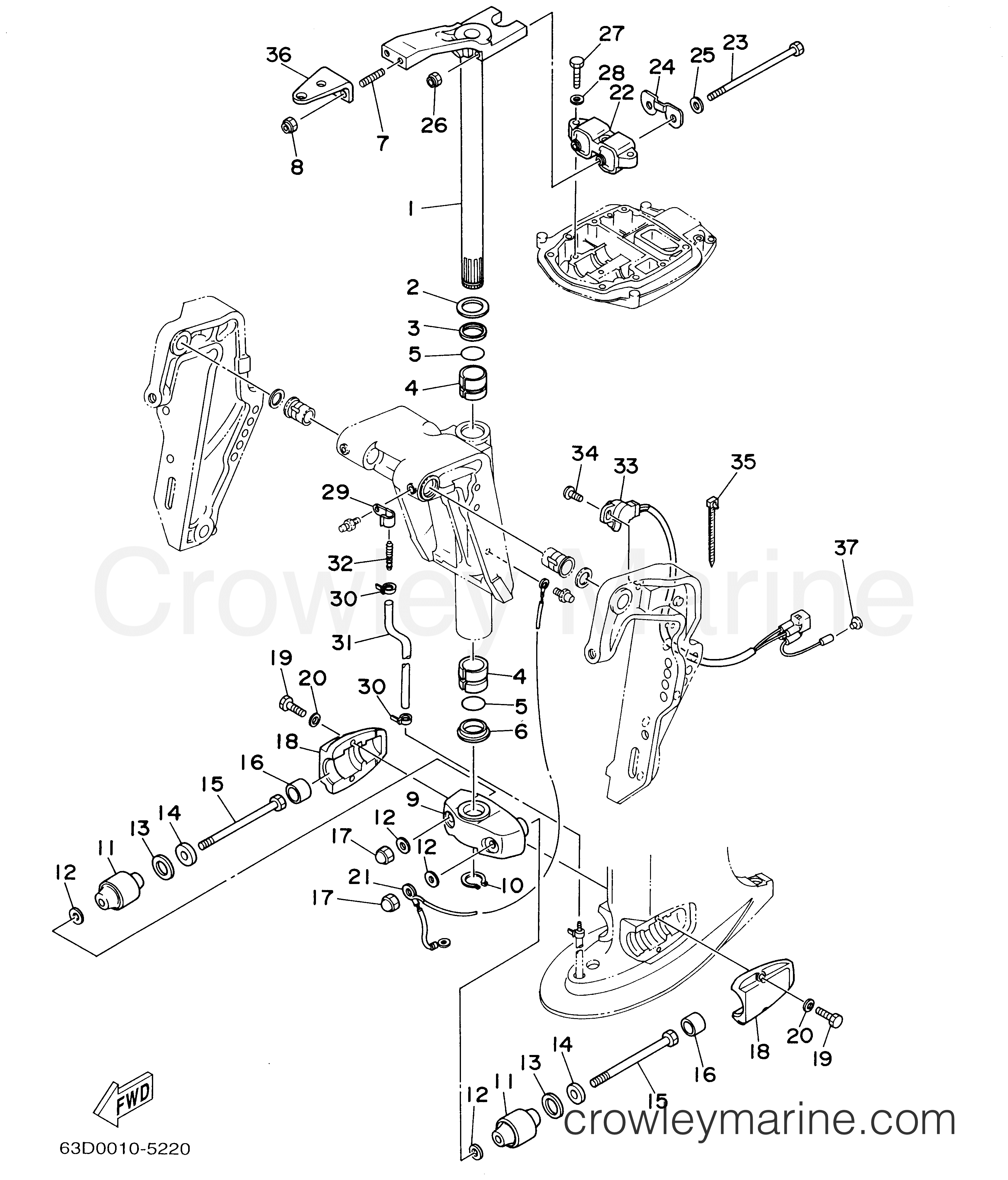 Yamaha Motors 50TLRA - BRACKET 2