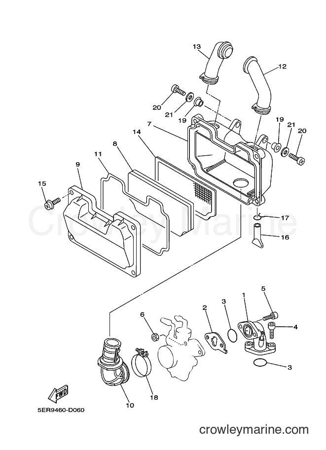2005 Scooter T105SE - T105SE (5ERA) [010] - INTAKE