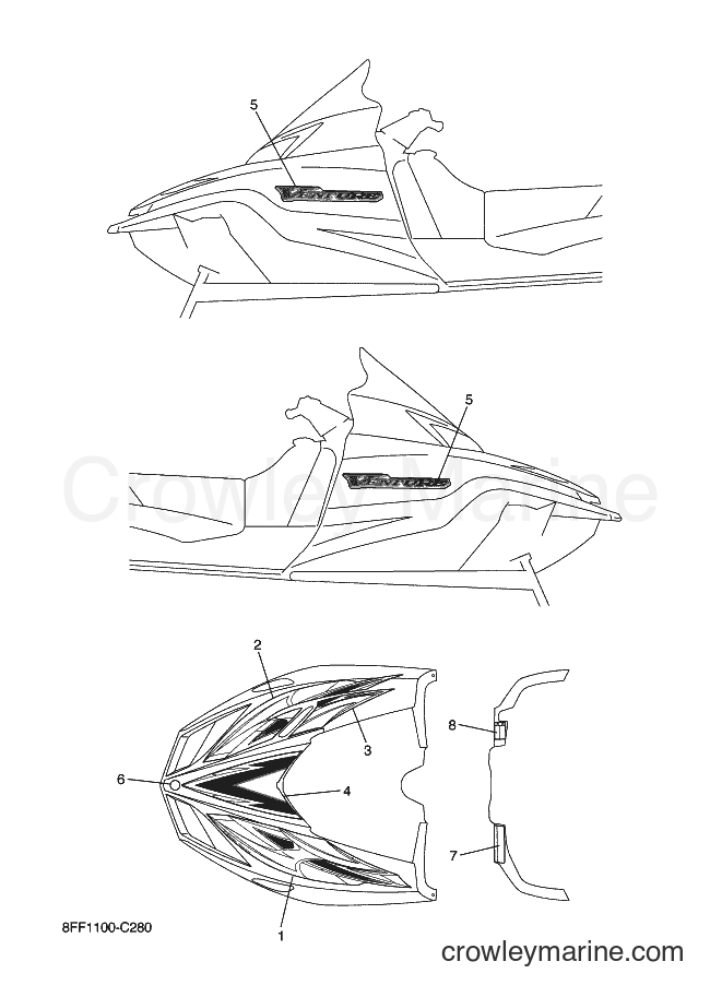 Yamaha Motors SXV70VT (8FF5) [010] - EMBLEM