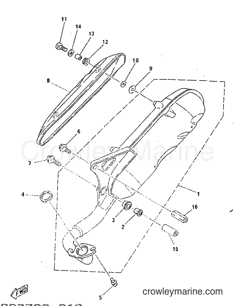 Yamaha Motors CY50R (3WG8) [010] - TUBO DE ESCAPE