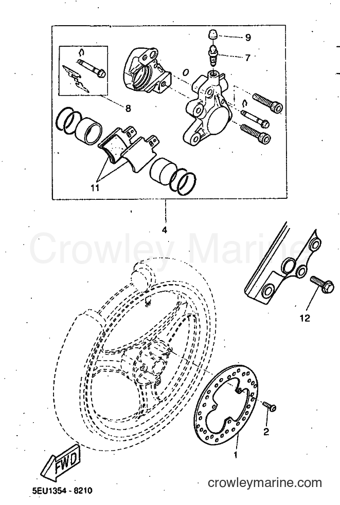 1999 Scooter YH50 - YH50 (5FV1) [010] - FRONT BRAKE