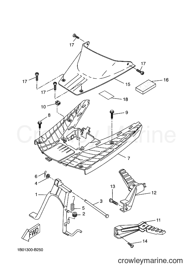 2005 Scooter CW50RS - CW50RS (2B13) [060] - STAND & FOOTREST