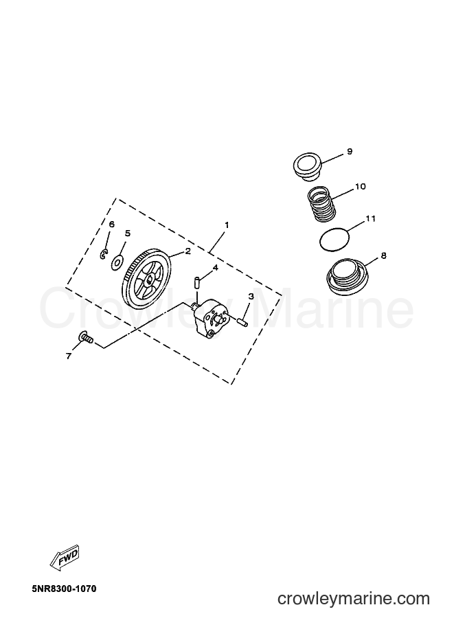 2004 Maxi-Scooter YP180E - YP180E (5XM3) [080] - OIL PUMP