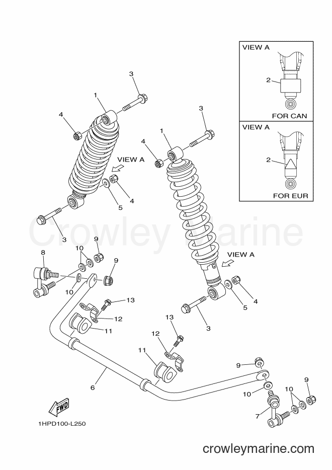 2012 ATV YFM700FWAD - YFM700FWAD (1HPE) [010] - REAR SUSPENSION