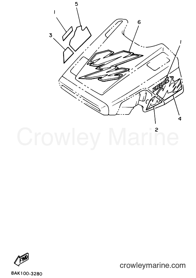 1993 Snowmobile PZ480ST - PZ480ST (88Y3) [010] - EMBLEM