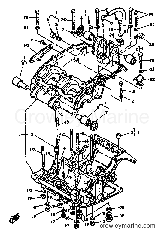 Yamaha Motors RD250LC (4L1) [999] - CRANKCASE