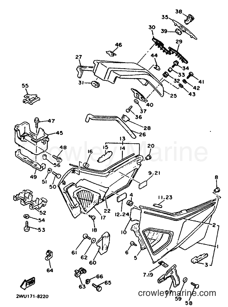 1990 Cruiser XVZ13TD - XVZ13TD (3JS2) [999] - SIDE COVER
