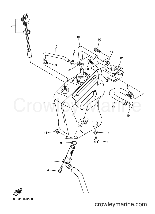 2005 Snowmobile RSV10 - RSV10 (8FK2) [010] - OIL TANK
