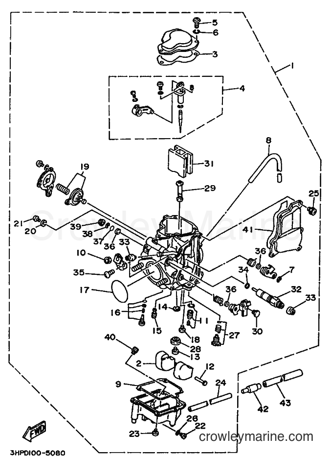 1995 ATV YFM350ER - YFM350ER (3HPD) [010] - CARBURETOR