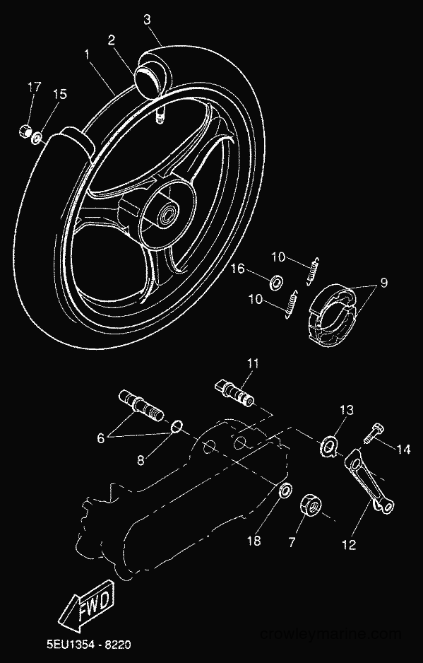 2000 Scooter YH50 - YH50 (5JB4) [020] - REAR WHEEL