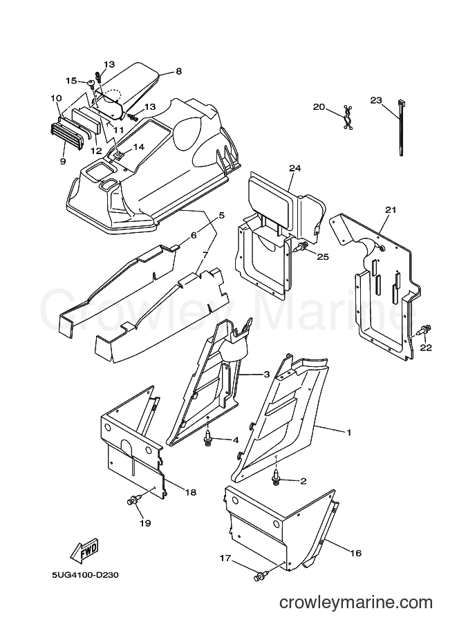 2005 ATV YXR660F - YXR660F (5UG5) [010] - SIDE COVER