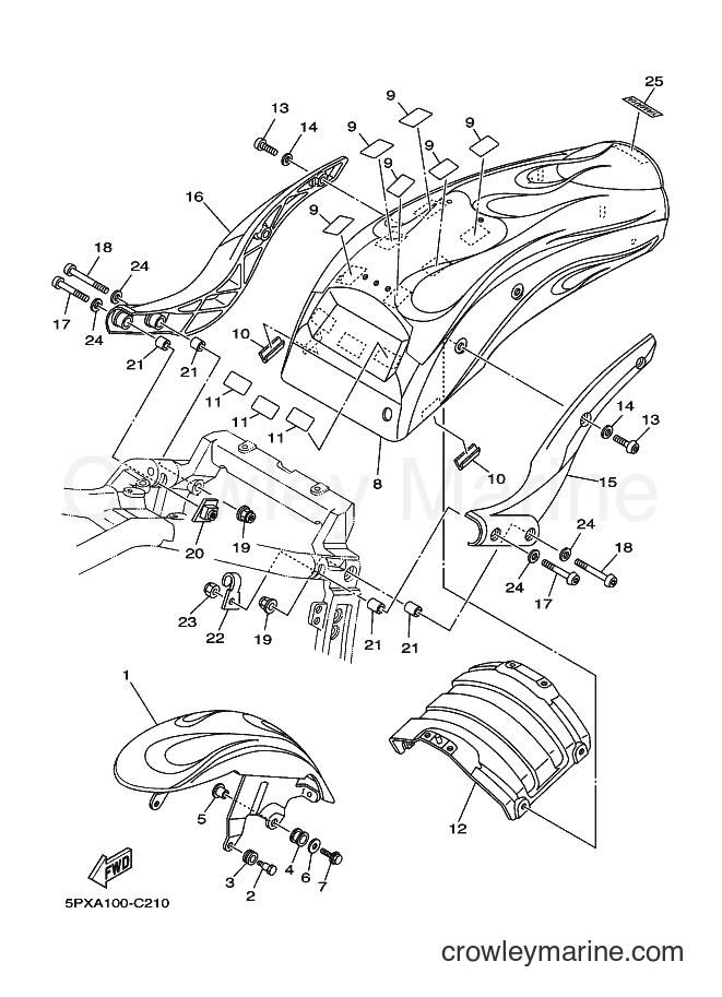 Yamaha Motors XV1700PC (5PXC) [010] - FENDER