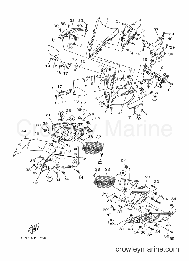 2015 Sport Bike YZF-R15 - YZF-R15 (2PL2) [010] - WINDSHIELD