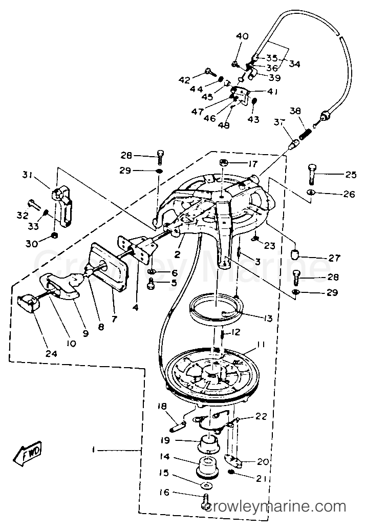 Yamaha Motors C25ELHP - MANUAL STARTER