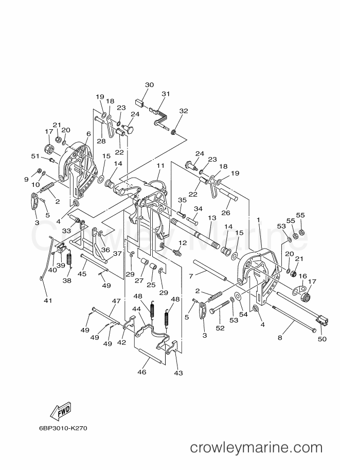 Yamaha Motors F25DEHS (6BP3) [360] - BRACKET 2