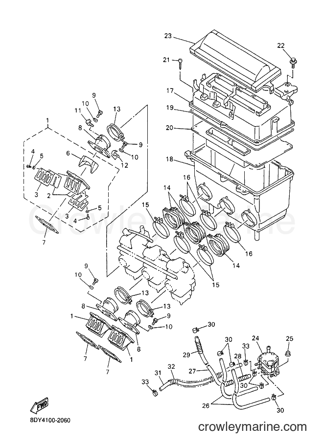 Yamaha Motors VX700DX (8DY4) [020] - INTAKE