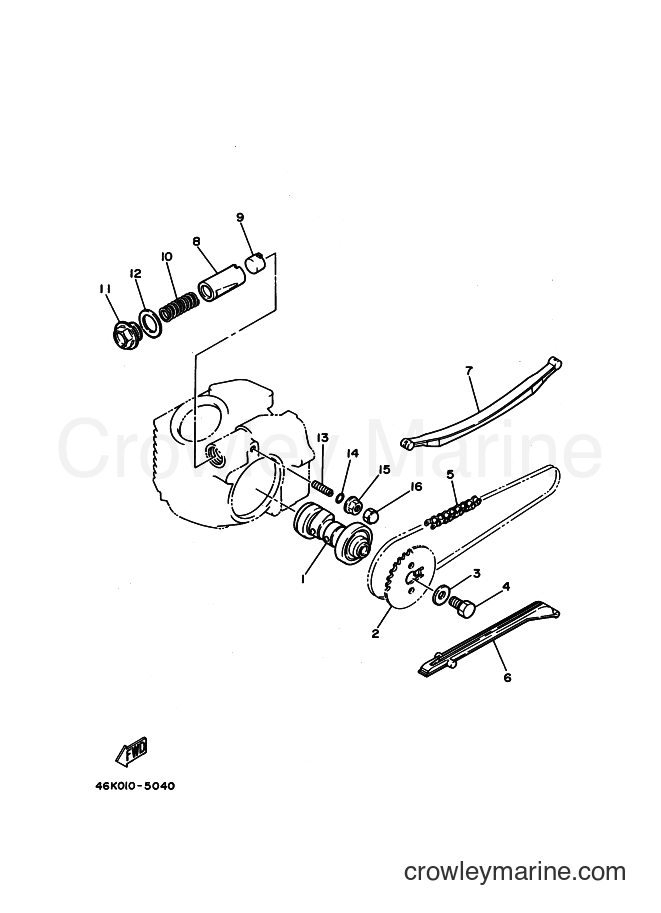 1986 Scooter T80 - T80 (2FL) [999] - CAMSHAFT & CHAIN