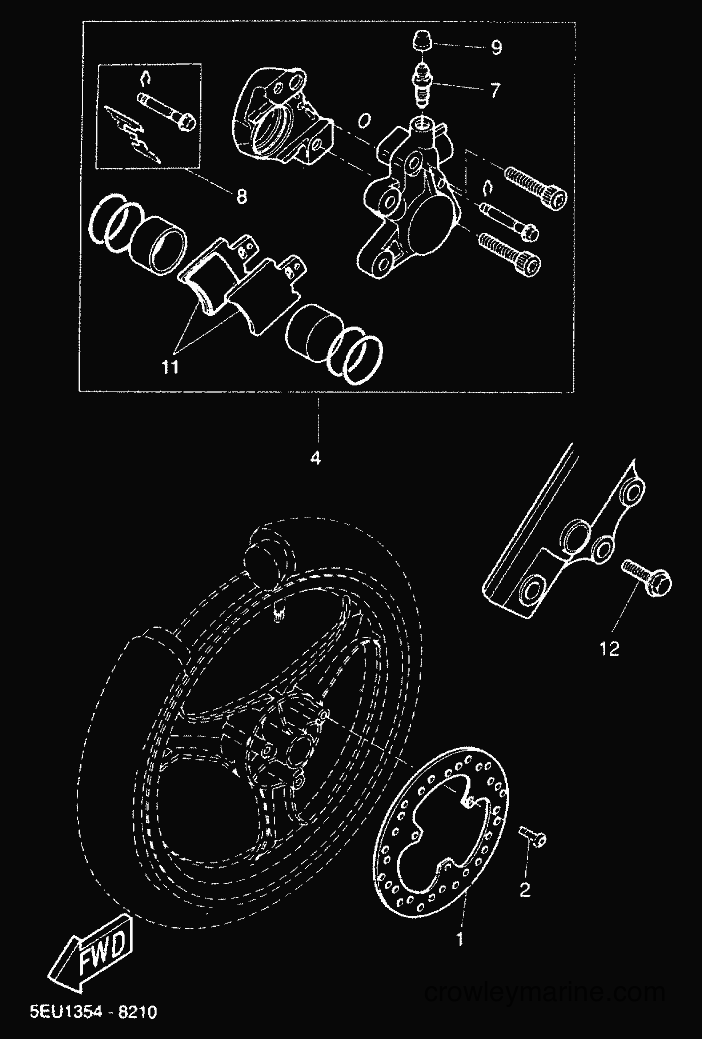 Yamaha Motors YH50 (5FV3) [010] - FRONT BRAKE