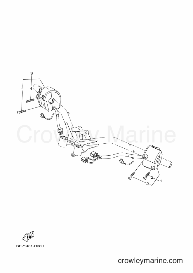 Yamaha Motors MWS150-A (BB82) [010] - HANDLE SWITCH & LEVER