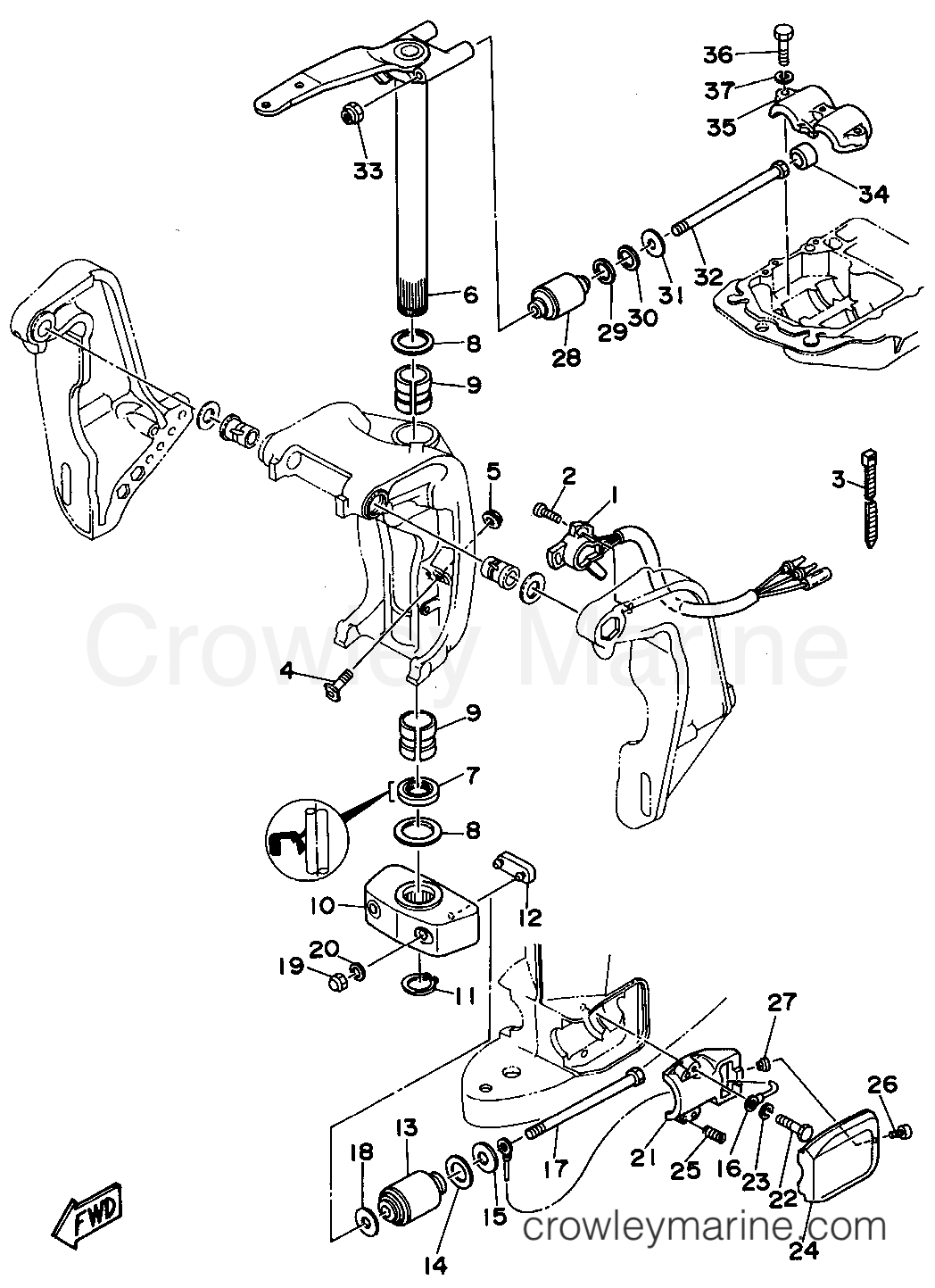 Yamaha Motors 150TLRT - BRACKET 2