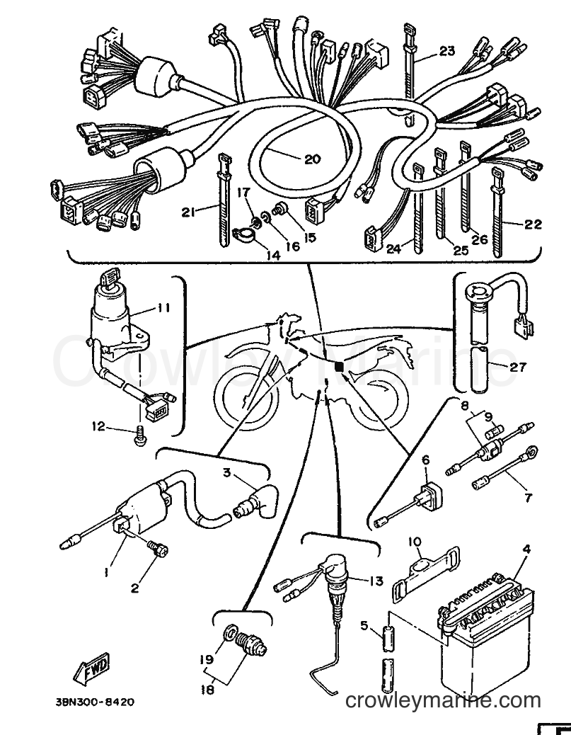 1988 Dirt Bike DT125R - DT125R (3DB1) [999] - ELECTRICAL 1