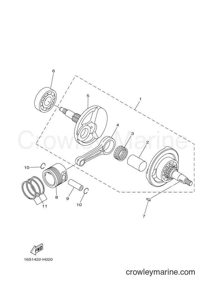 2009 Scooter T115 - T115 (5D91) [010] - CRANKSHAFT & PISTON