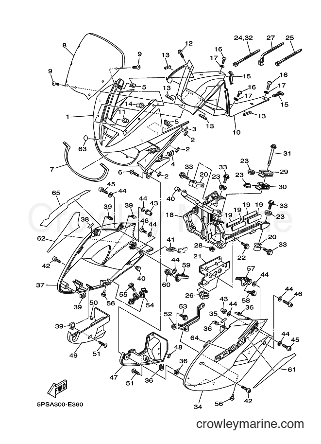 Yamaha Motors TDM900 (5PSA) [010] - COWLING 1